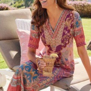 Soft surroundings Parasol dress sold out NWT Siva Magenta S 6 8 $140